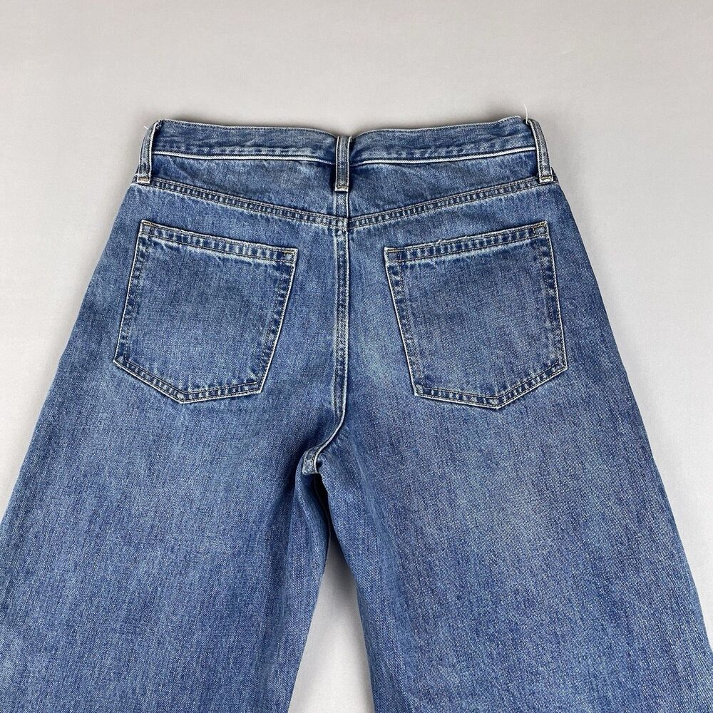 Gap Barrell Short Taper High Rise Jeans Women’s 28/6 Medium Indigo Bohemian - Picture 16 of 16
